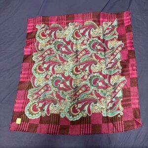 Vintage Glentex Pink and Black Scarf [Clothing 449]
